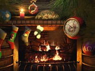 Fireside Christmas 3D Screensaver screenshot